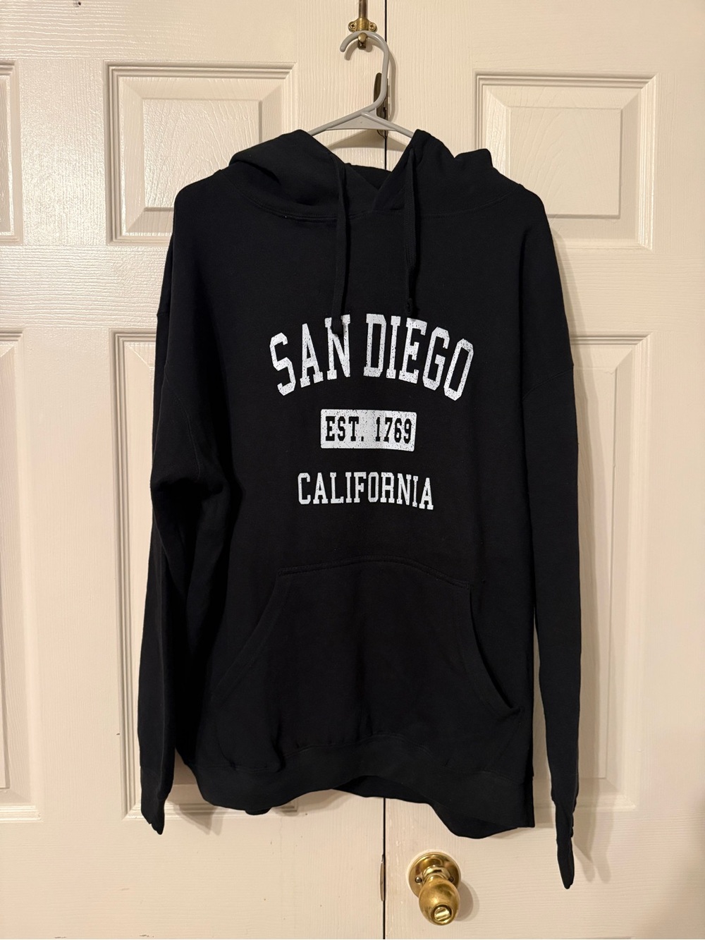 San Diego California Black Crewneck Hoodie Sweatshirt